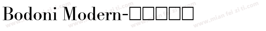Bodoni Modern字体转换